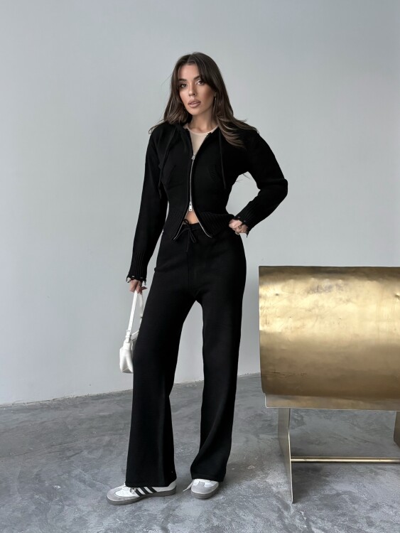 Adison Triko Takım - Siyah - 1