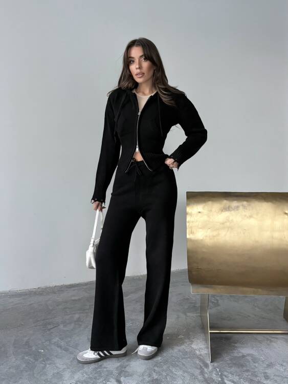 Adison Triko Takım - Siyah - 1