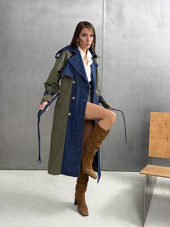 ALPINE Denim Garnili Trençkot 5456 - Haki - 2