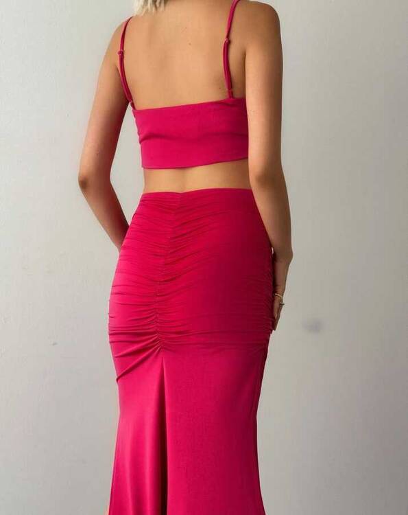 Andeep Cendy Elbise- Pembe - 2