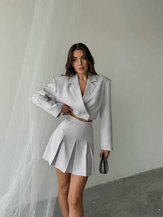 Anna Takım- Gri - 2