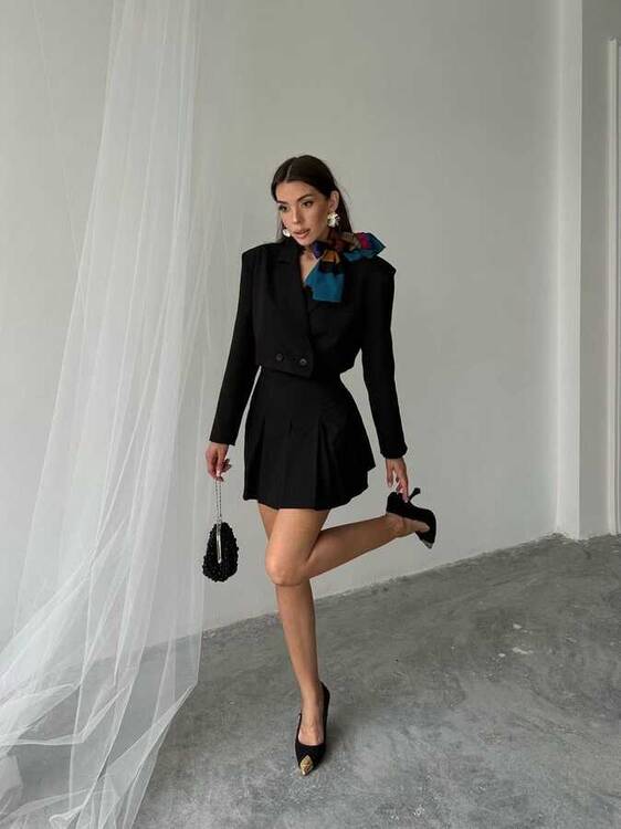 Anna Takım- Siyah - 2