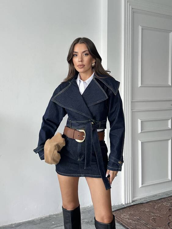 Arumi Ceket - Denim - 4