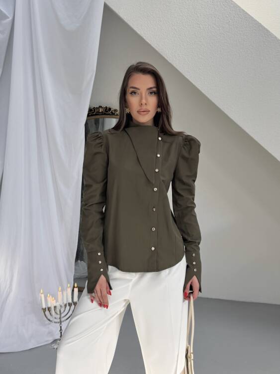 Axelle Gömlek - Haki - 5