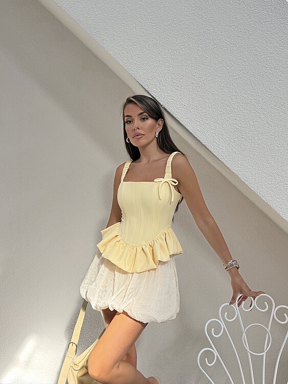 BECCA Crop - Sarı - Sevenday