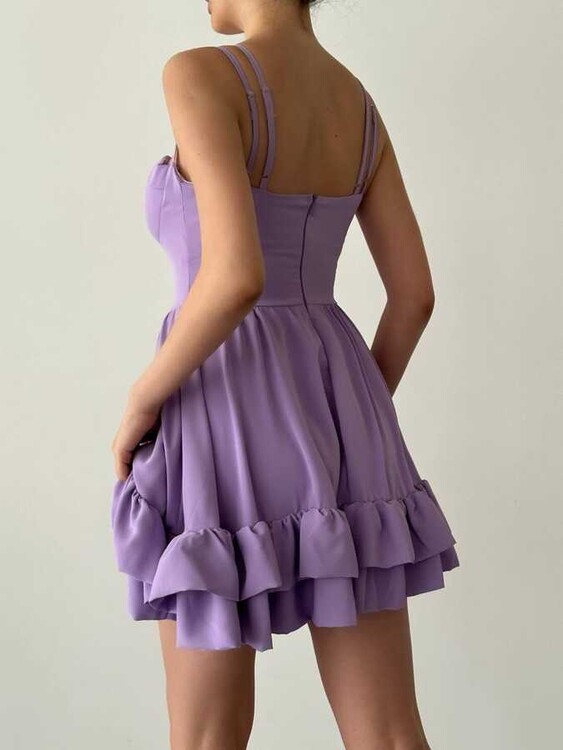 Besy Elbise- Lila - 2