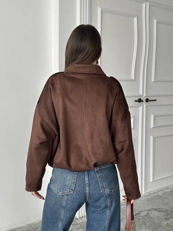 Bomber Ceket - Acı Kahve - 4