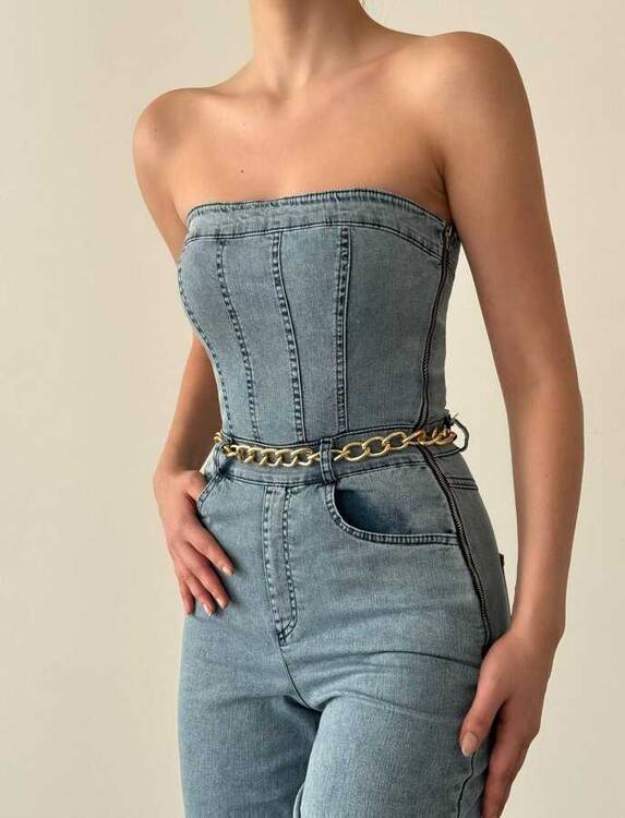 Cedar Denim Tulum- Mavi - 2
