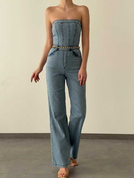 Cedar Denim Tulum- Mavi - 1