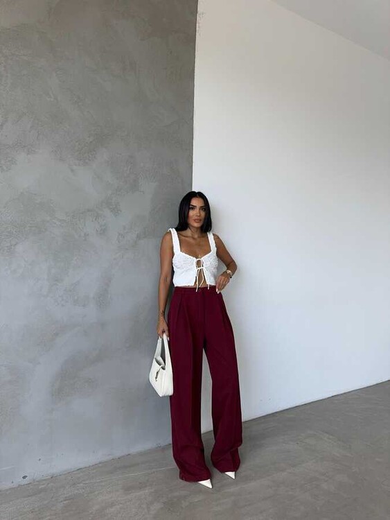 Chayne Pantolon- Bordo - Sevenday