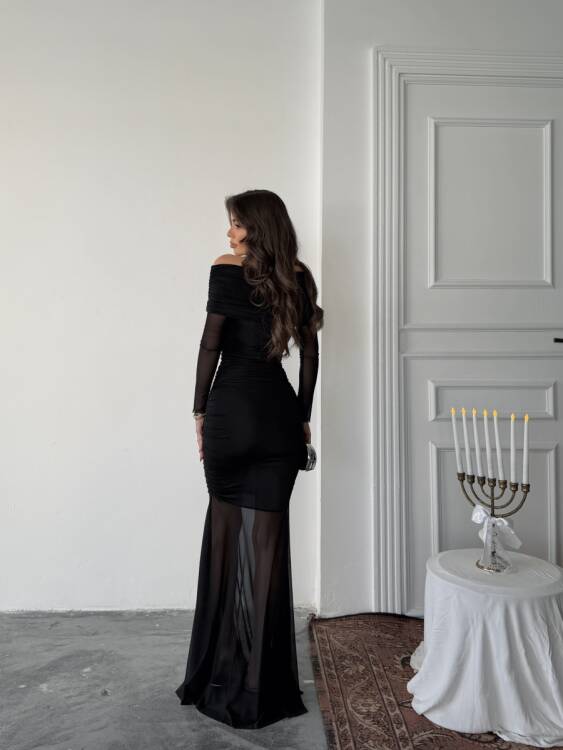 Freya Maxi Elbise - Siyah - 6