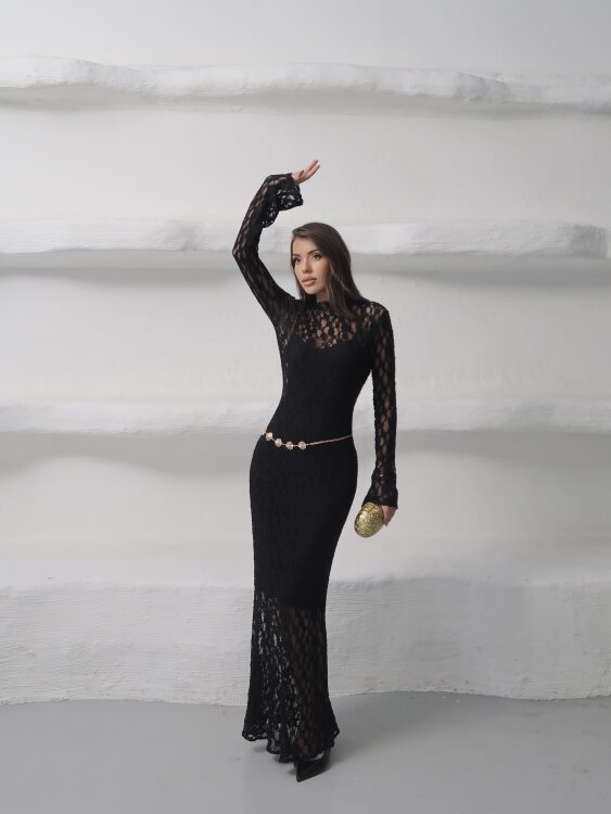 Galvin Maxi Elbise - Acı Kahve - 1