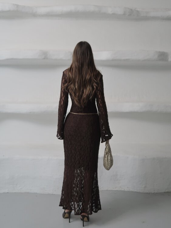 Galvin Maxi Elbise - Siyah - 6