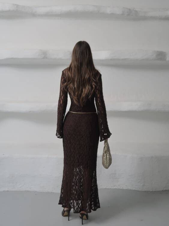Galvin Maxi Elbise - Siyah - 6