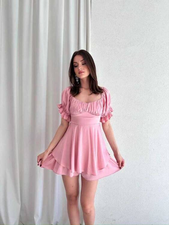 Gowu Elbise- Gül Kurusu - 1