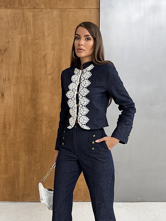 IRVING Garnili Denim Takım - L,acivert - 6