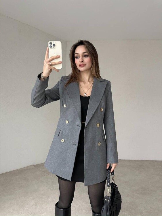 Laura Ceket - Antrasit - 1