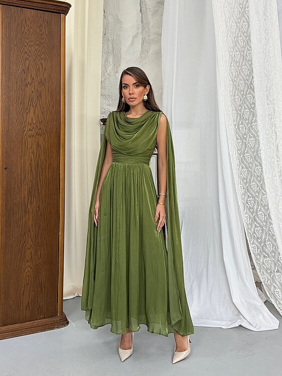 Lincon Maxi Elbise - Yeşil - Sevenday