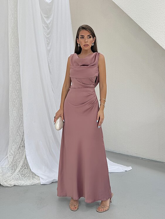 PURSLANE Maxi Elbise - Pembe - 1