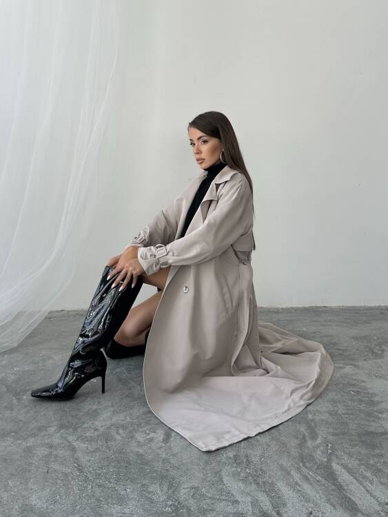 Sabella Trençkot - Bej - 6