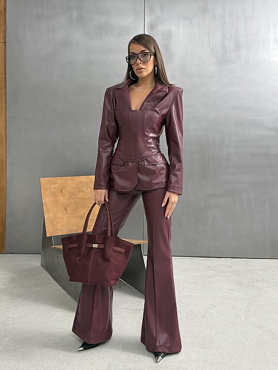 SIBA 3 Lü Takım 3201 - Bordo - Sevenday