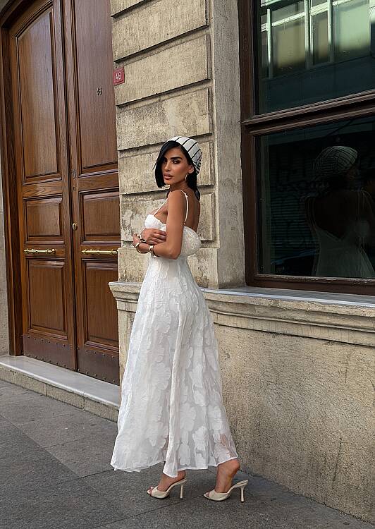 SUNDEW Maxi Elbise - Beyaz - 1