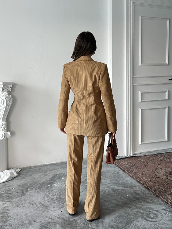 Vander Ceket Pantolon Takım - Camel - 4
