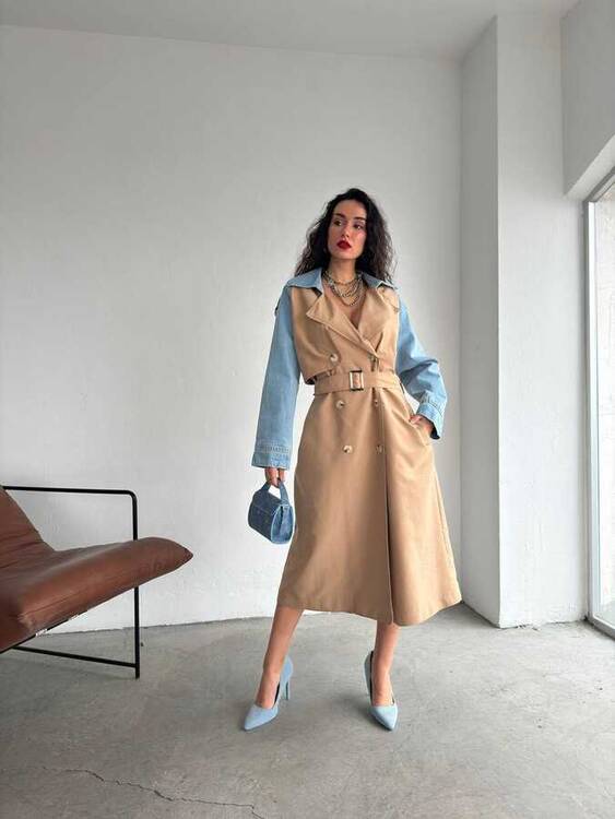 Zoe Trenchcoat- Camel - 1